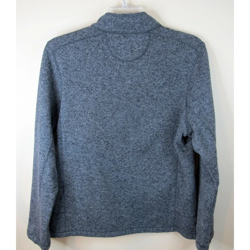 Woolrich 1/4 Snap Gray Long Sleeve Pullover Fleece Sweater Men's Medium‎